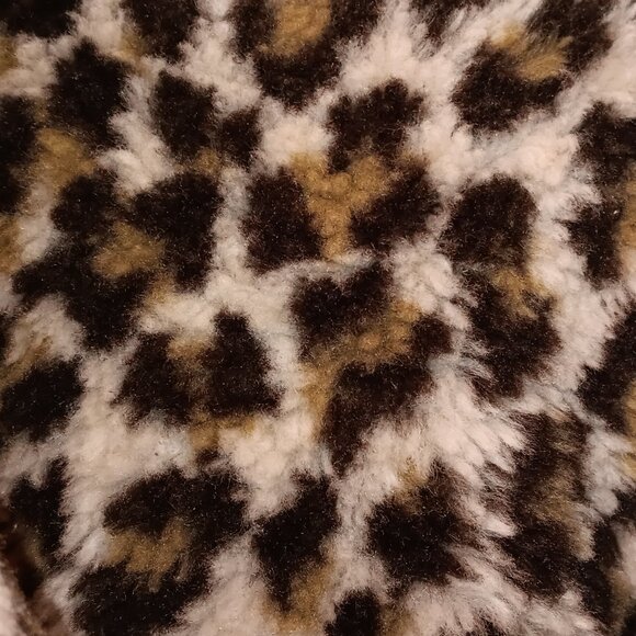 Levi's Blue Jean Jacket with Leopard Print Lining - Picture 7 of 9